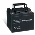 Powery Bleiakku (multipower) MP50-12C zyklenfest 12V 50Ah/600Wh Lead-Acid Schwar