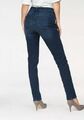 MAC Angela Pipe Smart Jeans Damen Slim Straight Stretch Denim Dark Used Pants