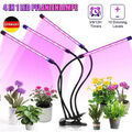 4 Kopf Pflanzenlampe LED Streifen Vollspektrum 40W Grow Light für Zimmerpflanzen