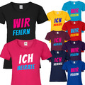 JGA Shirt | Ich heirate und Wir feiern | Junggesellinnenabschied | Damen T-Shirt