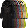 Marikoo Damen Winter Stepp Mantel Jacke Parka Kapuze gesteppt warm Benikoo