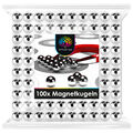 OfficeTree 100 Mini Magnetkugeln 5 mm Ø - für Magnet-Tafel Whiteboard Pinnwand