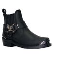 Schleifer EAGLE LO schwarz Herren klassischer Stil Biker Cowboy Western Lederstiefel