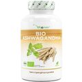 BIO ASHWAGANDHA - 365 Kapseln (vegan) - 1950 mg pro Tag -  Hochdosiert