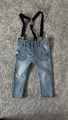 Jeans Baby C&A 80 mit Hosenträger hellblau w. Neu