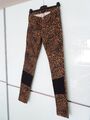 Leoparden Hose Skinny Jeans Stretch Animal Print Tierdruck Leo 70% Baumwolle 38