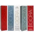 3x Schwarzkopf Igora Royal Haarfarbe - (3x 60 ml)