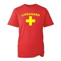 Lifeguard T-Shirt, Kostüm Outfit Lebensretter Baywatch Surfen Unisex Top