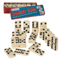 Domino Spiel gewichtete Steine 28 Steine in Retro-Metalldose