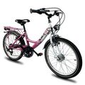 XB3 20 Zoll Fahrrad Kinderfahrrad Nabendynamo Licht 6 Gang Pink