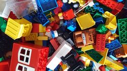 1 kg Lego DUPLO bunt gemischt Steine Häuser Wände Autos Figuren Tiere Konvolut