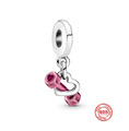 Charms Anhänger Bead I love Sport Herz Hantel 925 Sterling Silber