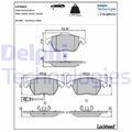 Bremsbelagsatz Scheibenbremse Delphi für Audi Skoda VW Seat 03-22 Lp3694