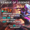 EUW ✅ League of Legends Account | 30K BE Smurf Unranked Level 30 | Instant Send