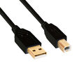 2m USB Druckerkabel Scanner Kabel Anschluss Drucker A/B vergoldet HighSpeed