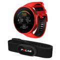  Polar VANTAGE V2 BLACK HR Sportuhr Fitnesstracker Smartwatch Fitnessuhr rot M/L