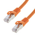 Netzwerkkabel S/FTP PIMF Cat. 7 1,00 Meter orange Patchkabel Gigabit Ethernet