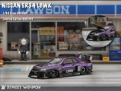 Street Weapon Nissan Skyline ER34 LBWK Chameleon Ltd 499 Pcs. 1/64