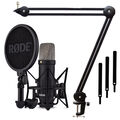 Rode NT1 Signature Black Studio-Mikrofon + keepdrum MS138 Gelenkarm-Stativ BK