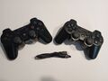 2x Original Sony Playstation 3 Dual Shock 3 Controller Wireless PS3 in Schwarz ,