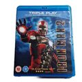 Iron Man 2 (3 Disc Blu-ray + DVD, 2010) Cert 12 Region B Marvel Paramount