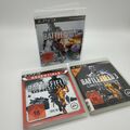 3x Battlefield PlayStation 3 Sammlung BF3, Bad Company 2, Battlefield 4 Getestet