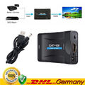 Plug & Play 1080P Scart zu HDMI Konverter Audio Video Adapter für HDTV Sky Box
