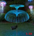 Solar Qualle Lichter LED Fairy Lichterkette Gartenkunst Duschlampe Deko Licht