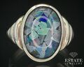 Sterlingsilber Naturmosaik Opal Kabana Damenring 6,2 g i15169