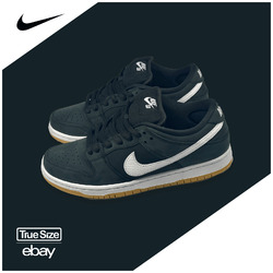 Nike SB Dunk Low Pro Black White Gum - Herren Sneaker 40.5 42 42.5 43 45 45.5 46