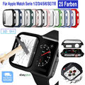 ⭐ Schutzhülle für Apple Watch iWatch 2 - 9, 38mm- 45mm Cover Case Hülle Hartglas