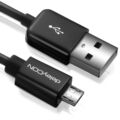 deleyCON 1m Micro USB Kabel Sync + Ladekabel Tablet Smartphone & Co Schwarz