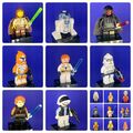 LEGO Star Wars Minifiguren Figuren - Anakin Luke Skywalker Obi-Wan C3PO Darth R2