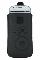 Handy Tasche schwarz für Bea-Fon C70 - Schutz Hülle Gürtel Etui Slim Case