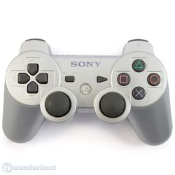 PS3 / Playstation 3 - Original Sixaxis Wireless Controller #silber [Sony]