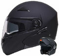 Klapphelm 109 Helm Integralhelm Rollerhelm schwarz matt Motorradhelm S M L XL