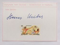 Hans Keiter signiert +2005 Olympia 1936 Karte Unterschrift Autogramm Signatur