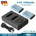 2x 1600mAh 3.6V NP-BX1 Akku & Dual Ladegerät Für Sony Cyber-Shot DSC-RX100 M3 M4