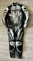 Original Lederkombi Vanucci Gr 58 XL XXL Silber Race Leather Suit Motorradkombi