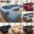 Sofabezug stretch elastische Sofahusse Abdeckung Für 1-4 Sitzer & L Form Ecksofa