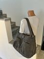 Bogner Handtasche/ Schultertasche Nylon Grau Shopper Bag Tasche