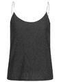 Damen Only Top Blusen Shirt mit Spaghettiträgern Strukturstoff schwarz B22030254