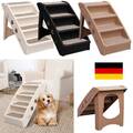 2-in1 Haustiertreppe Hunderampe Katzentreppe Hundetreppe Faltbar Tiertreppe Holz