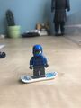 Lego Snowboarder Guy W/ Stand Snowboard And Beanie From Series 5 Minifigure 8805