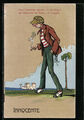 Innocente, Elegant gekleideter Mann mit Zigarette, Scherz, Ansichtskarte 