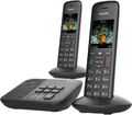 Gigaset C570A Duo , 2 Schnurlose Telefone mit Anrufbeantworter schwarz "wie neu"