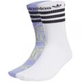 Adidas Unisex Socken Trefoil Doppelpack Weiß/Lila viele Größen NEU