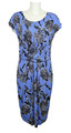 LAUREL Damen Kleid in 42 DE / Blau mit Motiv Modern Neuwertig   7118JO