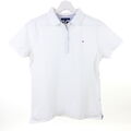 TOMMY HILFIGER Polo-Shirt T-Shirt Classic Fit Kragen Weiß Gr. M 38