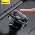 Baseus Bluetooth 4.2 FM Transmitter Auto MP3 Player USB SD AUX Freisprechanlage